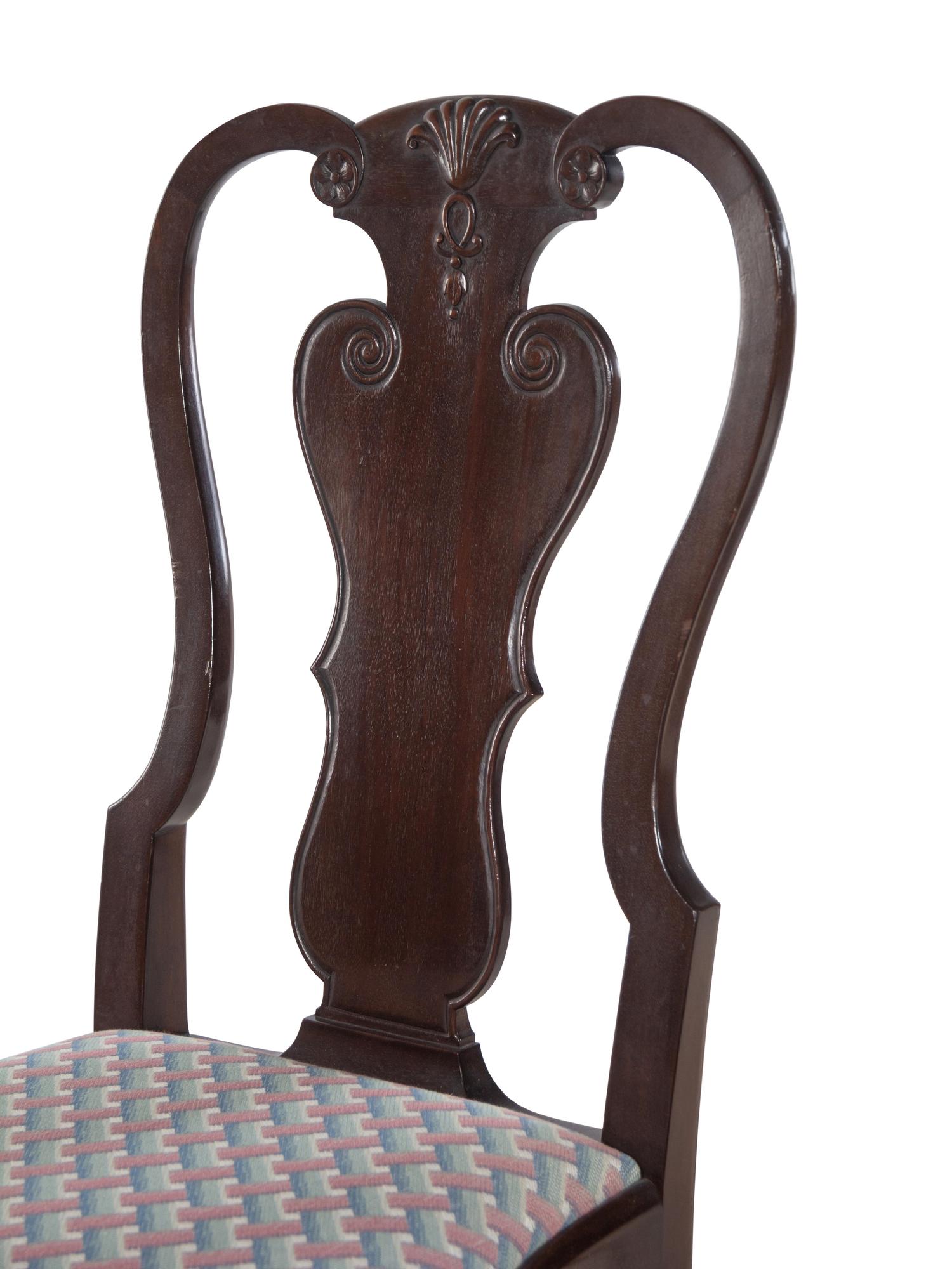 A Set of Twelve George II Style Mahogany Dining Chairs