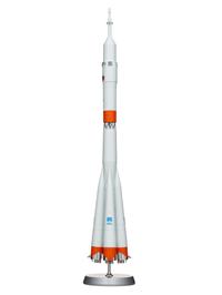 [SPACE TRAVEL]. Russian Soyuz rocket model, made by Samara. Ca 1960s.