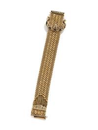 YELLOW GOLD BELT MOTIF SURPRISE WRISTWATCH