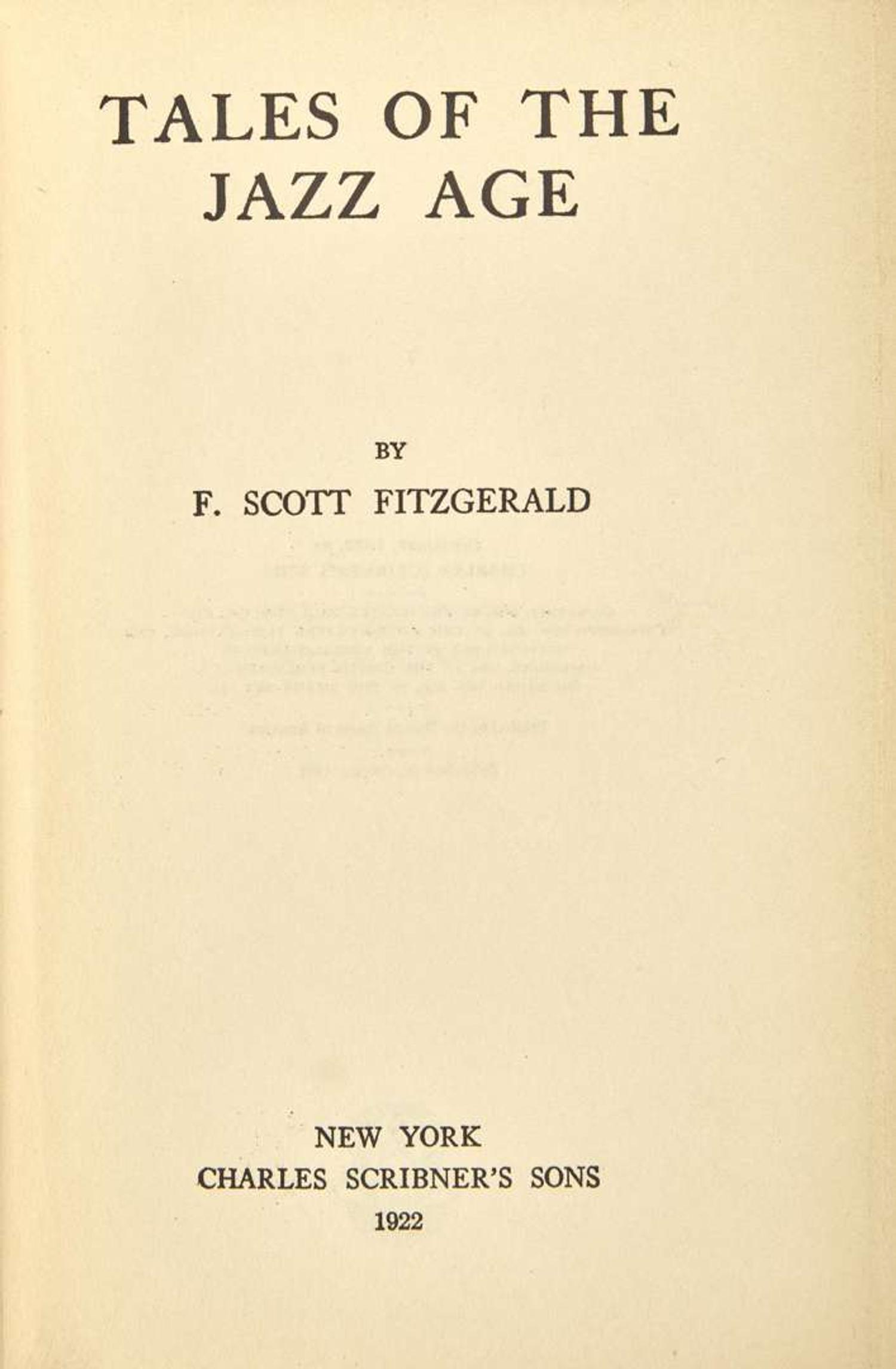 [Literature] Fitzgerald, F. Scott: Group of 2 First Editions
