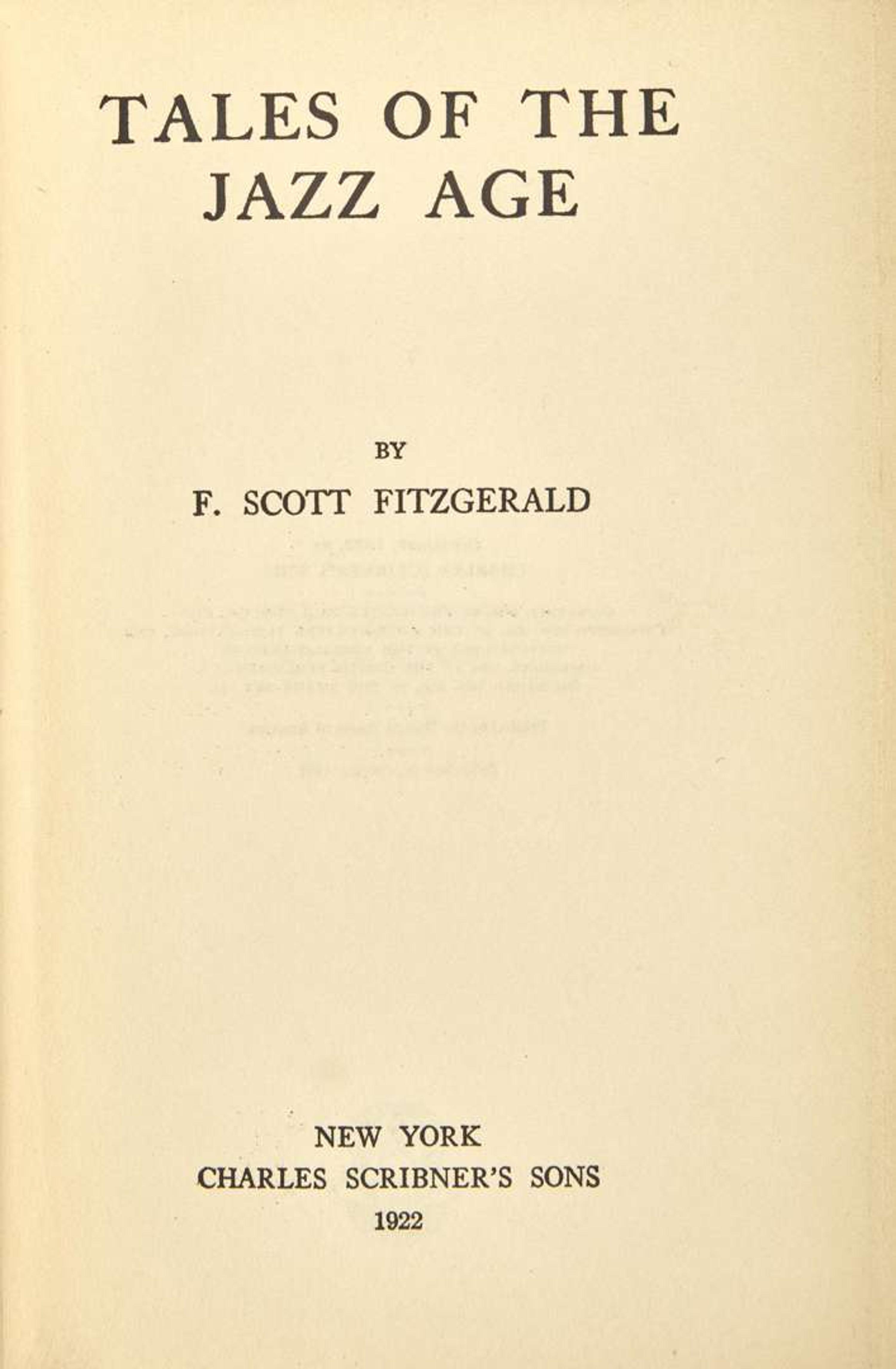 [Literature] Fitzgerald, F. Scott: Group of 2 First Editions