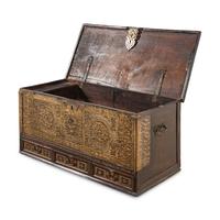 A Brass Mounted Teak Zanzibar Chest