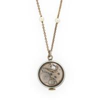 Gübelin, Enamel Pendant Ball Watch with Chain