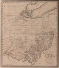 BOURNE, Alexander and KILBOURNE, John. Map of the State of Ohio Drawn by A. Bourne. Including the Indian Reservations, Purchased and laid out into Counties and Townships in 1820. Drawn by J. Kilbourne. Windsor, Connecticut, circa 1820.