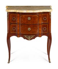 A Louis XV Style Parquetry Commode