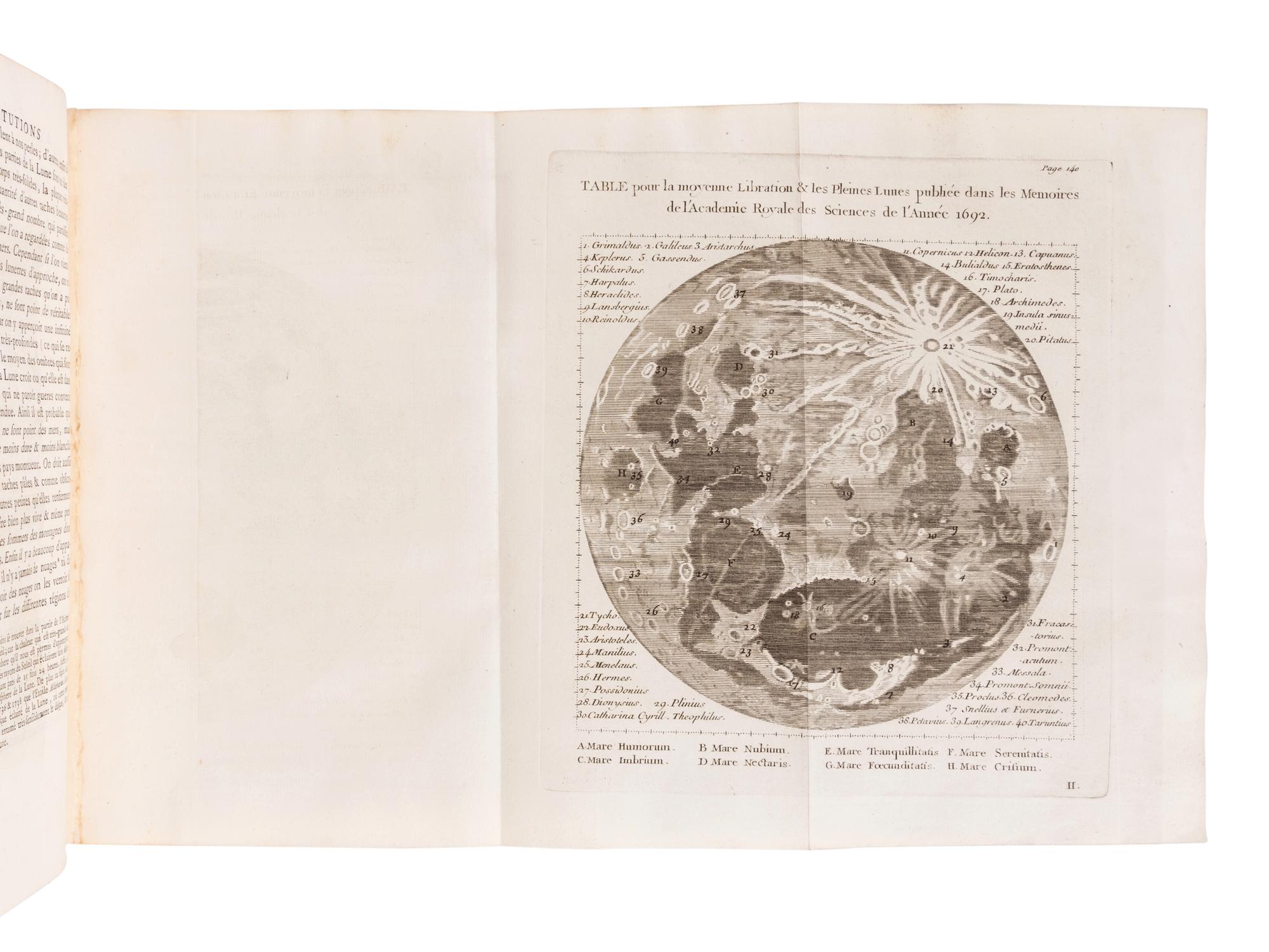 LE MONNIER, Pierre Charles (1715-1799). Institutions Astronomiques, ou Lecons Elementaires d'Astronomie, pour servir d'Introduction a la Physique Celeste and a la Science des Longitudes. Paris: Chez Hippolyte-Louis Guerin & Jacques Guerin, 1746.