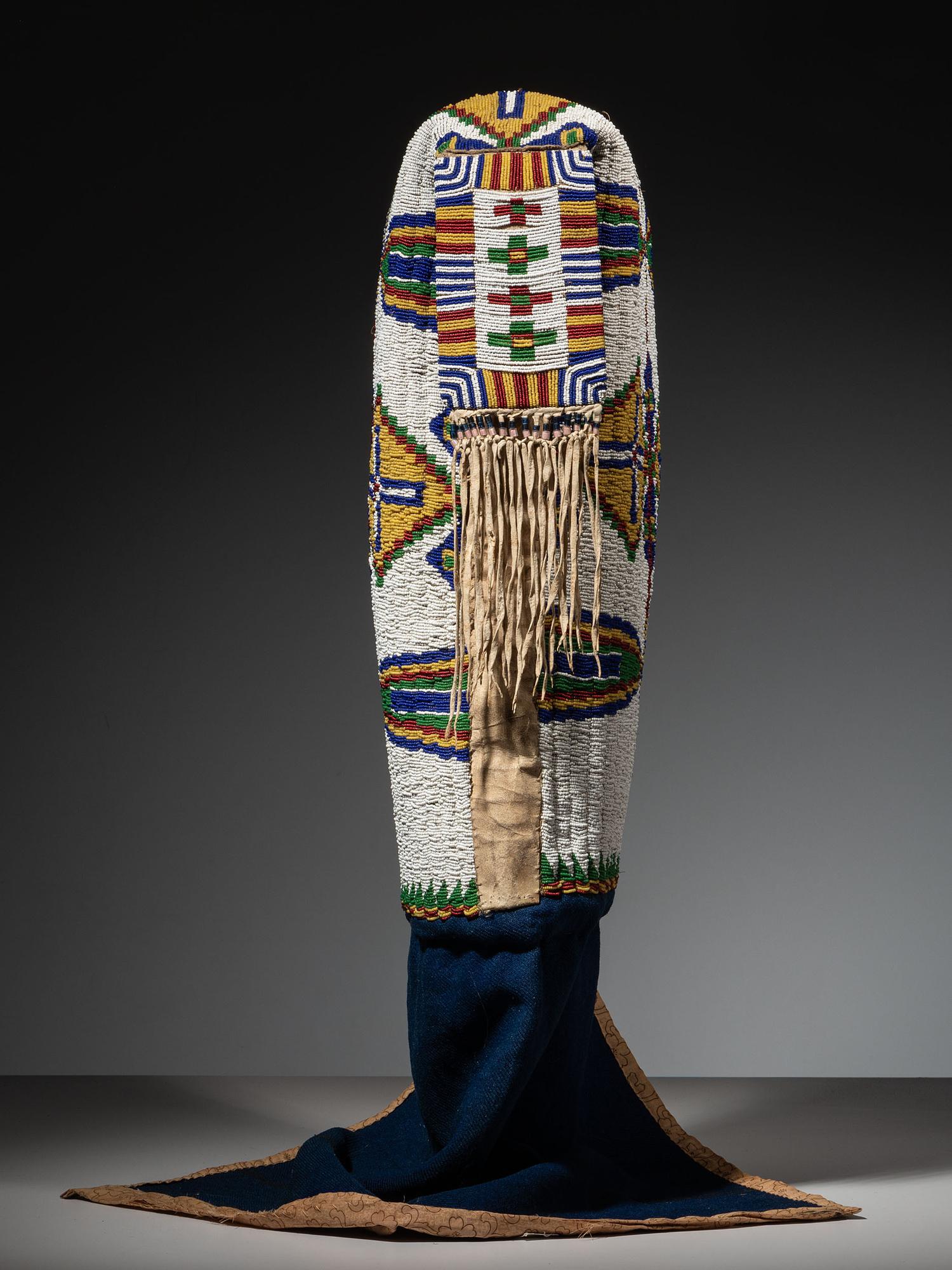 Sioux Beaded Hide Cradle