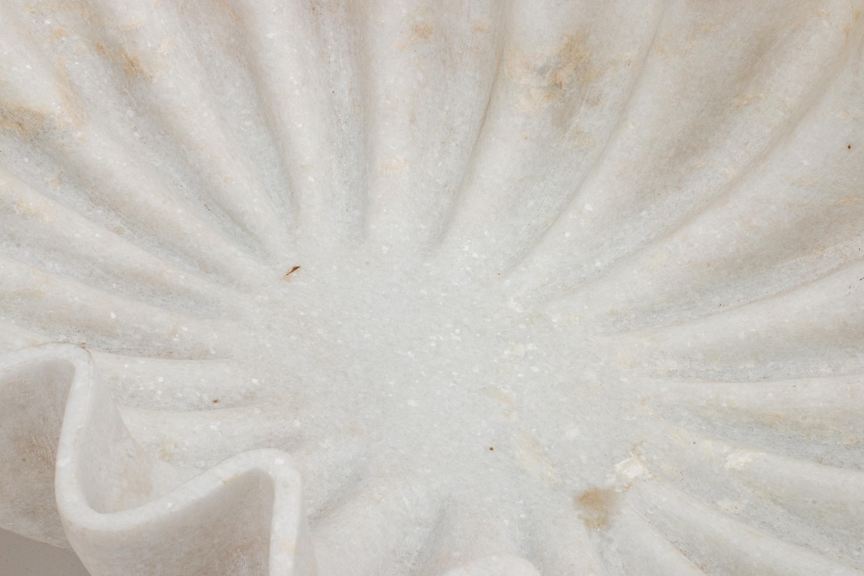 A Pair of Italian Carved Fluted Bowls