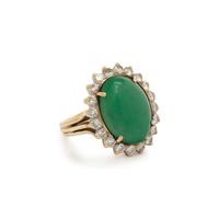 JADE AND DIAMOND RING