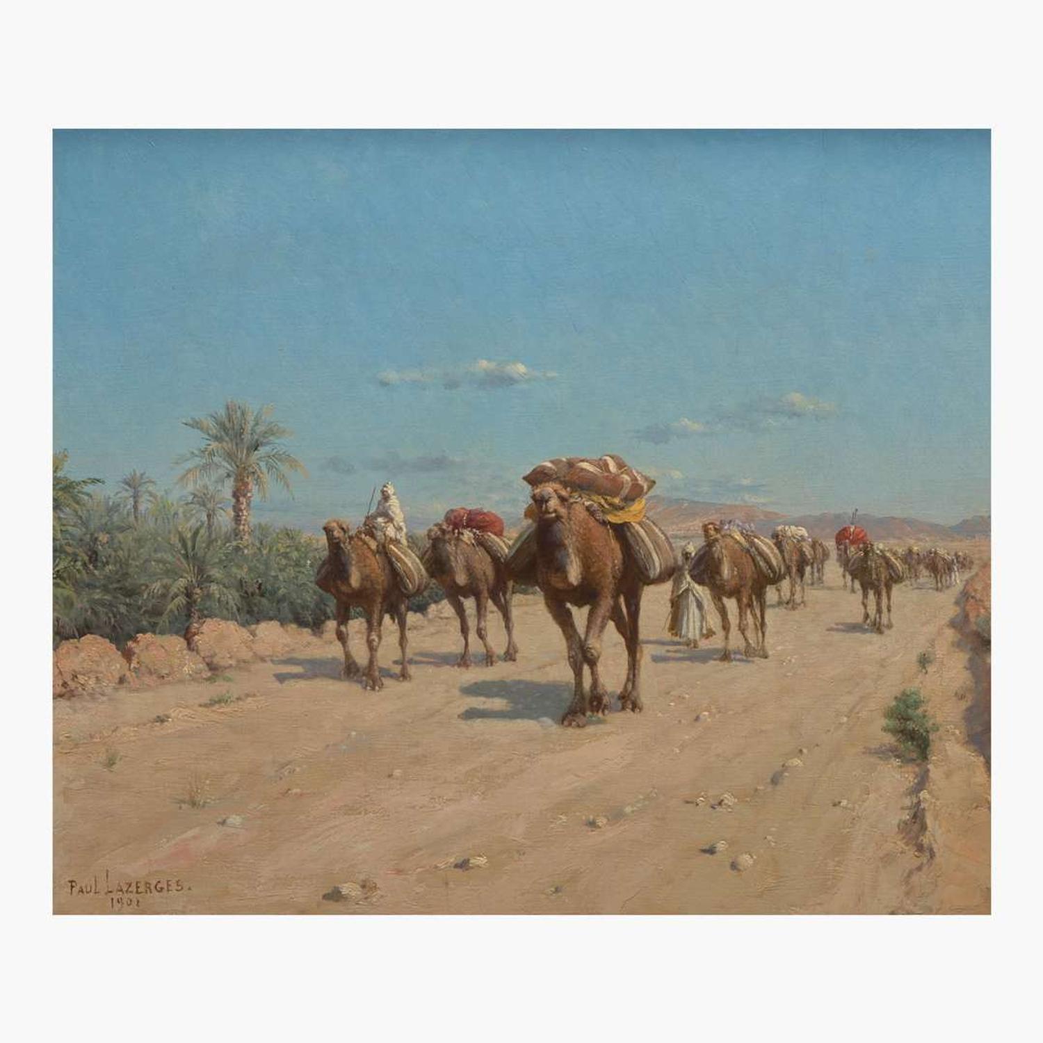 Paul Jean Baptiste Lazerges (French, 1845–1902) The Caravan