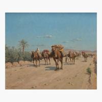 Paul Jean Baptiste Lazerges (French, 1845–1902) The Caravan