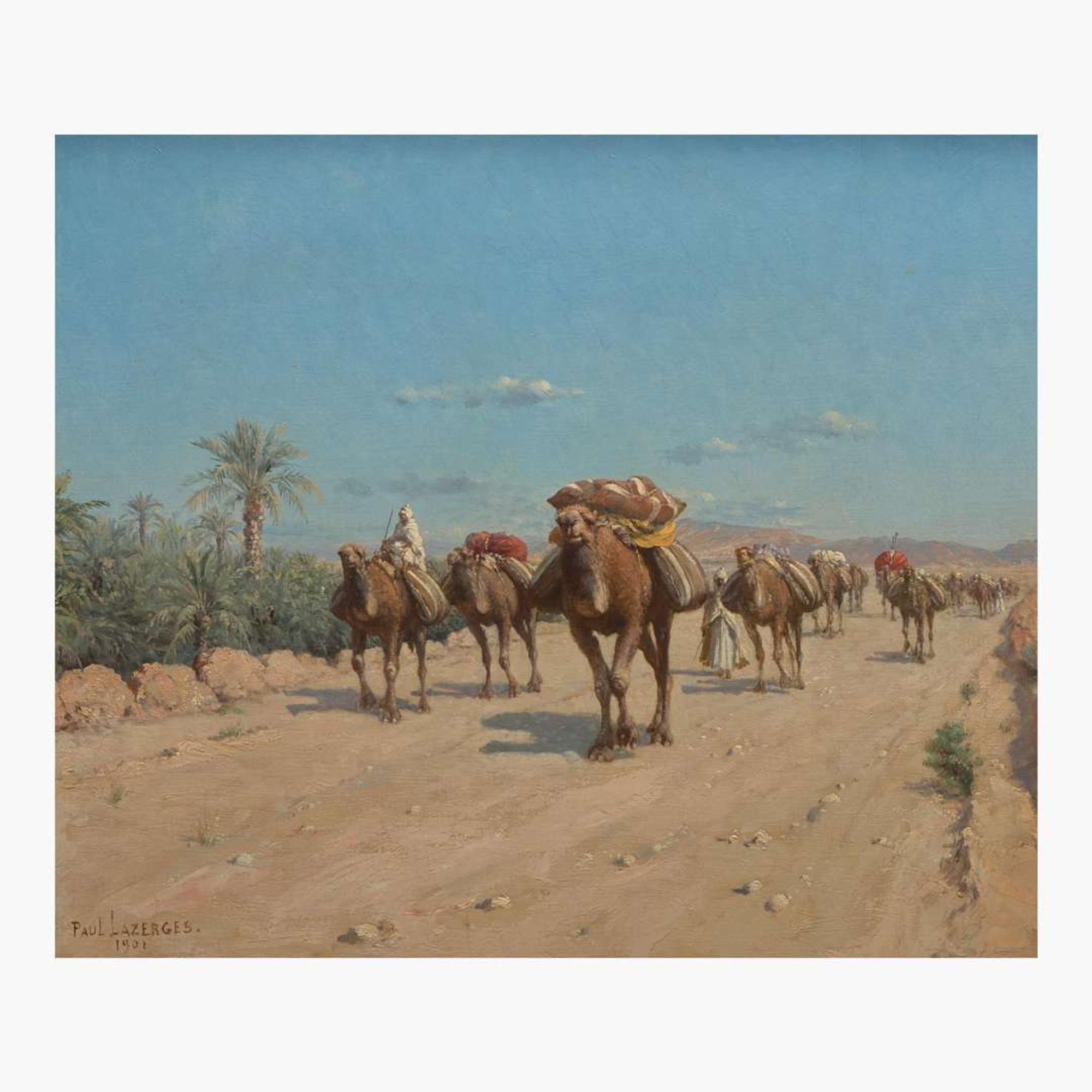 Paul Jean Baptiste Lazerges (French, 1845–1902) The Caravan