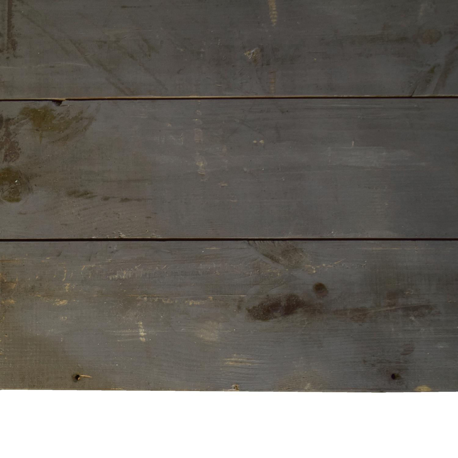 A Painted Eight Drawer Wood Console, from the Moto Guzzi Factory 122" W x 31.25" D x 35.5" H — Italy, 20th Century