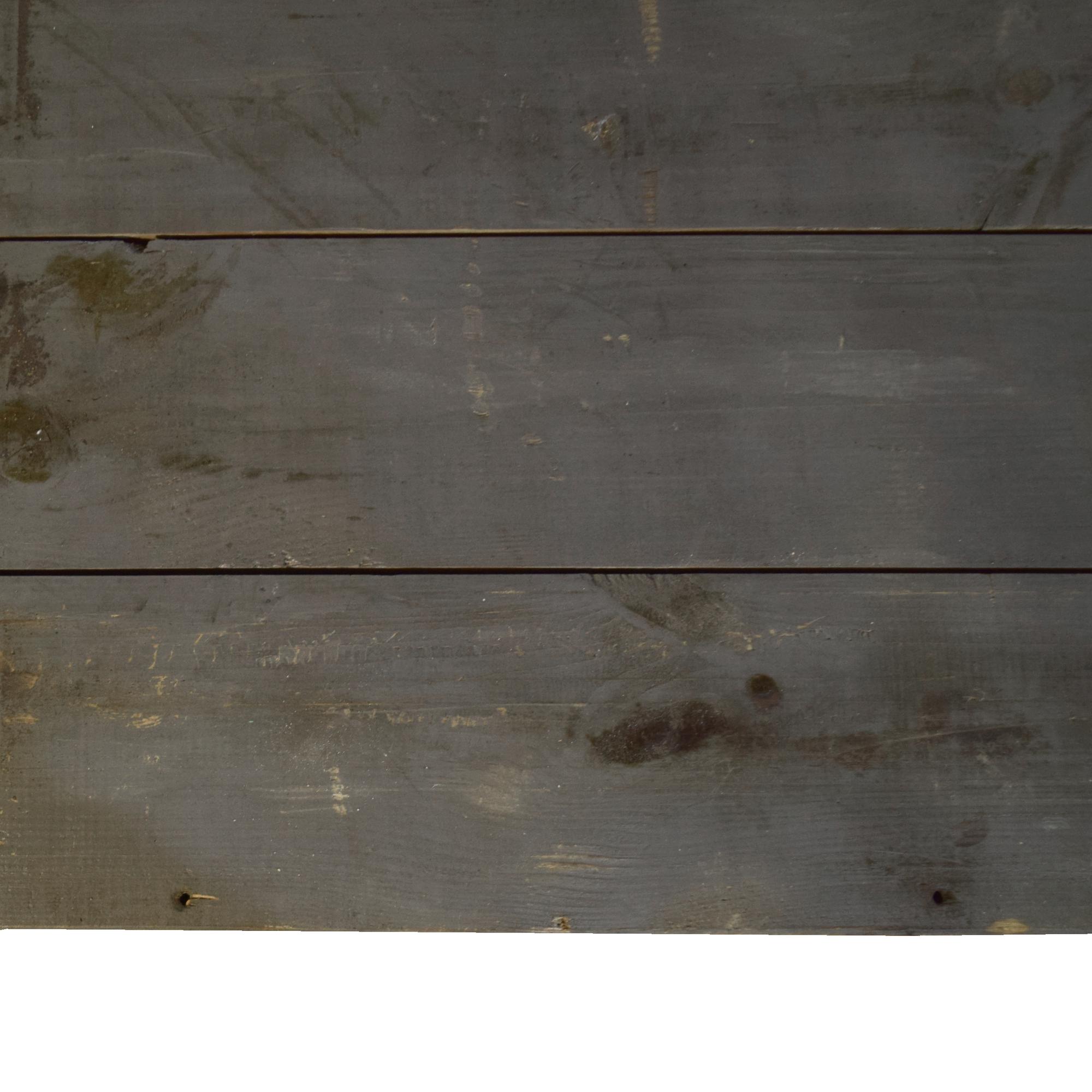 A Painted Eight Drawer Wood Console, from the Moto Guzzi Factory 122" W x 31.25" D x 35.5" H — Italy, 20th Century