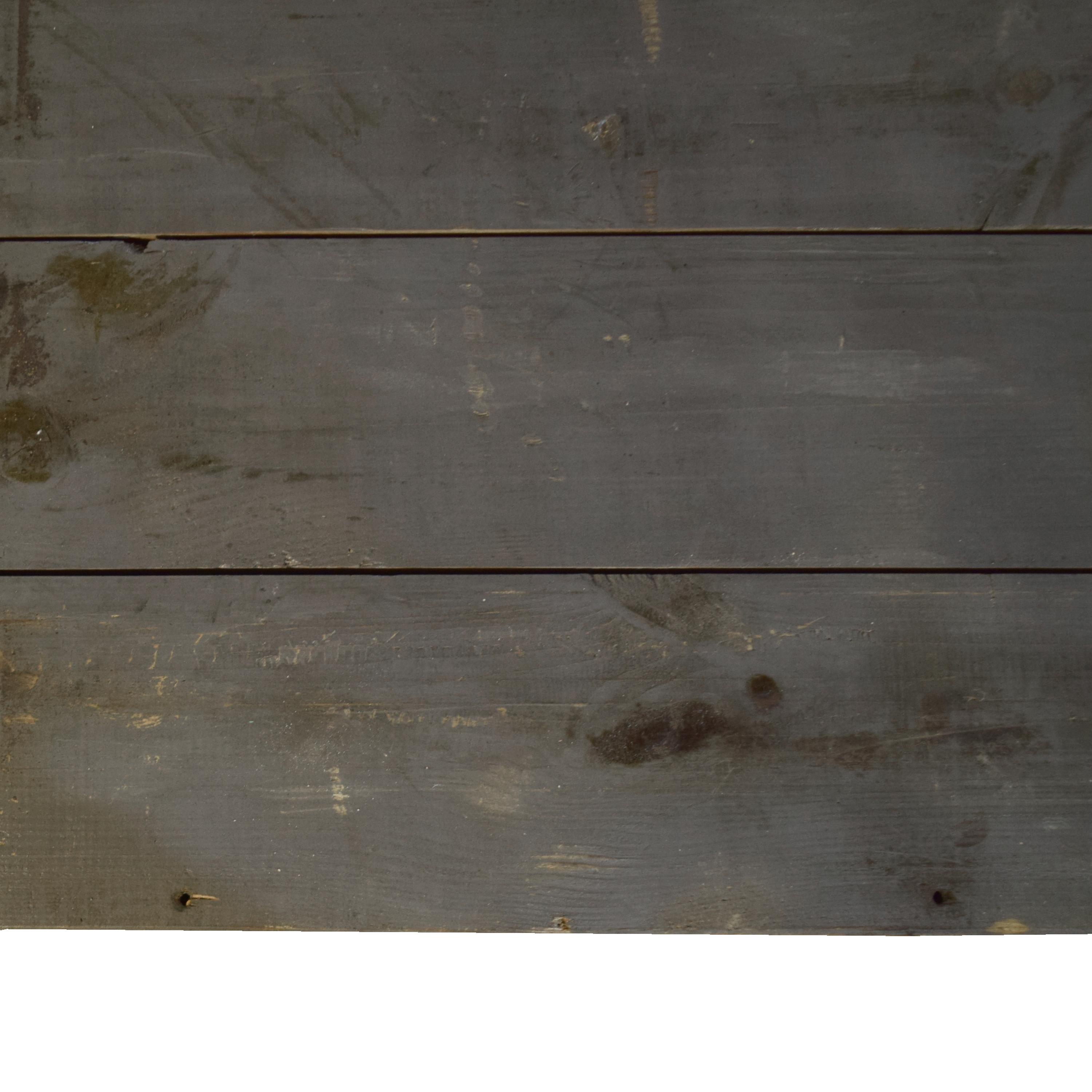 A Painted Eight Drawer Wood Console, from the Moto Guzzi Factory 122" W x 31.25" D x 35.5" H — Italy, 20th Century
