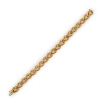 YELLOW GOLD AND DIAMOND BRACELET