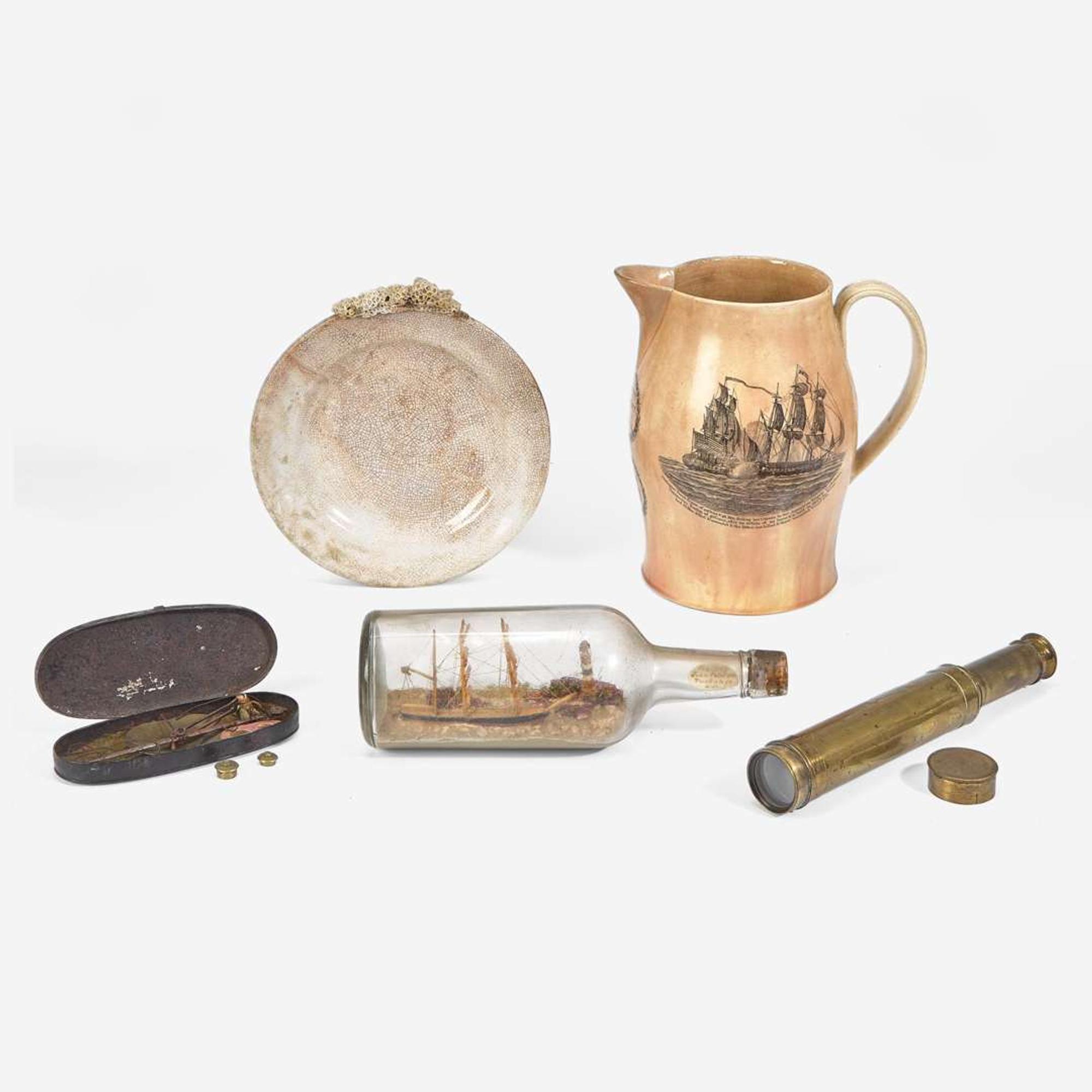 A group of five Marine items 18th / 19th century