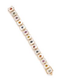COLLECTION OF MOTHER-OF-PEARL AND GEMSTONE JEWELRY