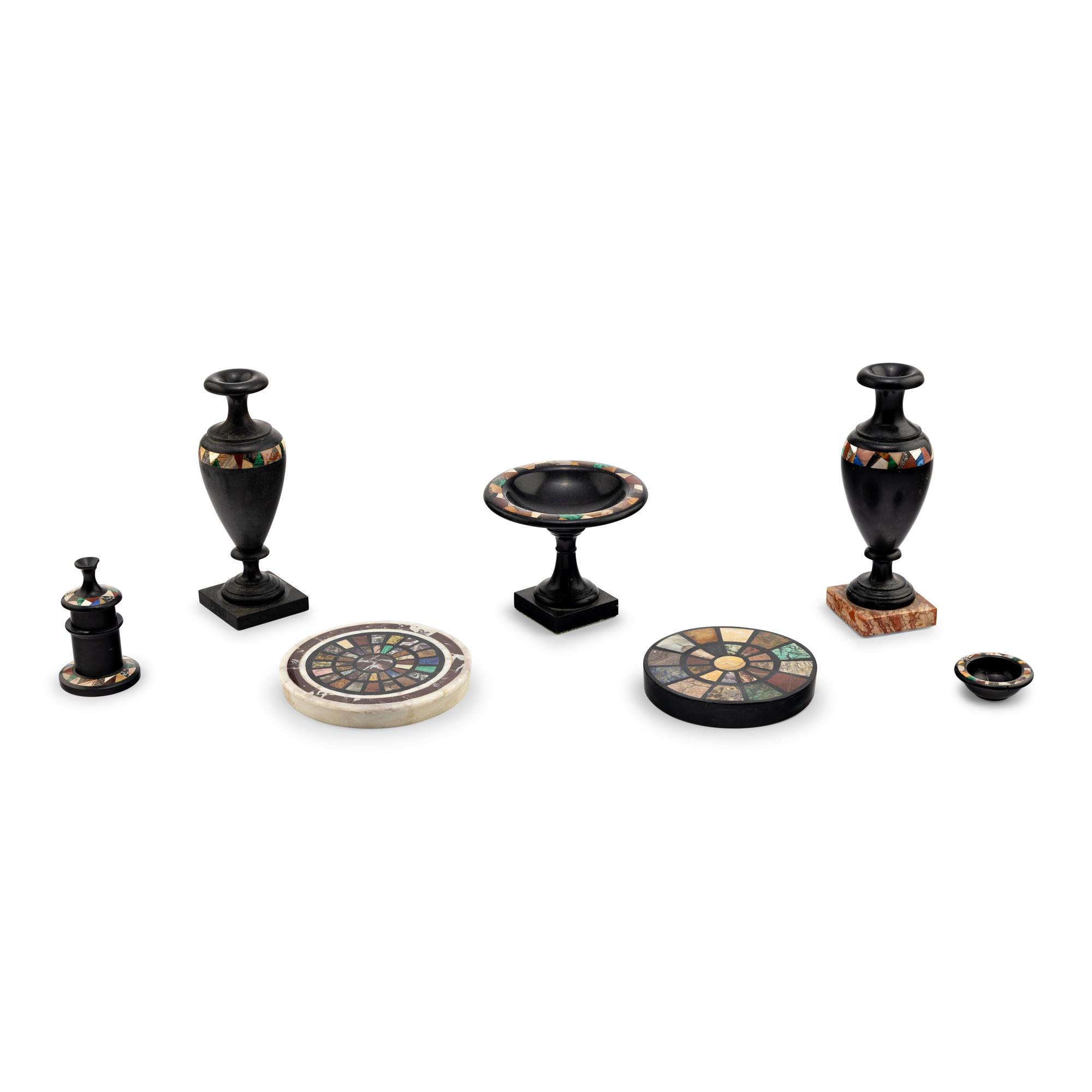 A Collection of Specimen Marble Table Articles
