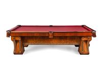 A Brunswick-Balke-Collender Co. 'Hudson' Art Deco Walnut Billiard Table