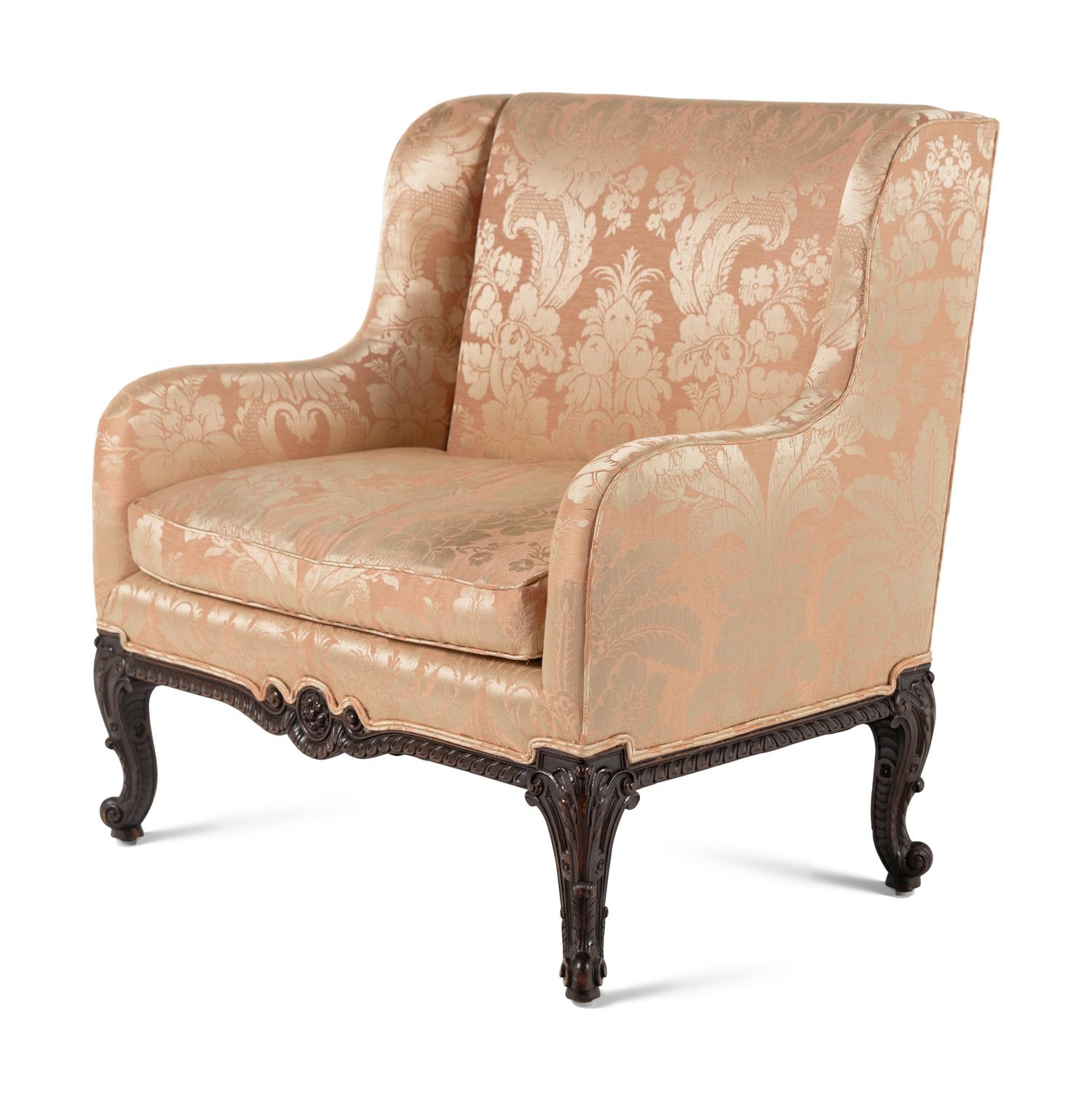 A Pair of Louis XV Style Mahogany Marquises