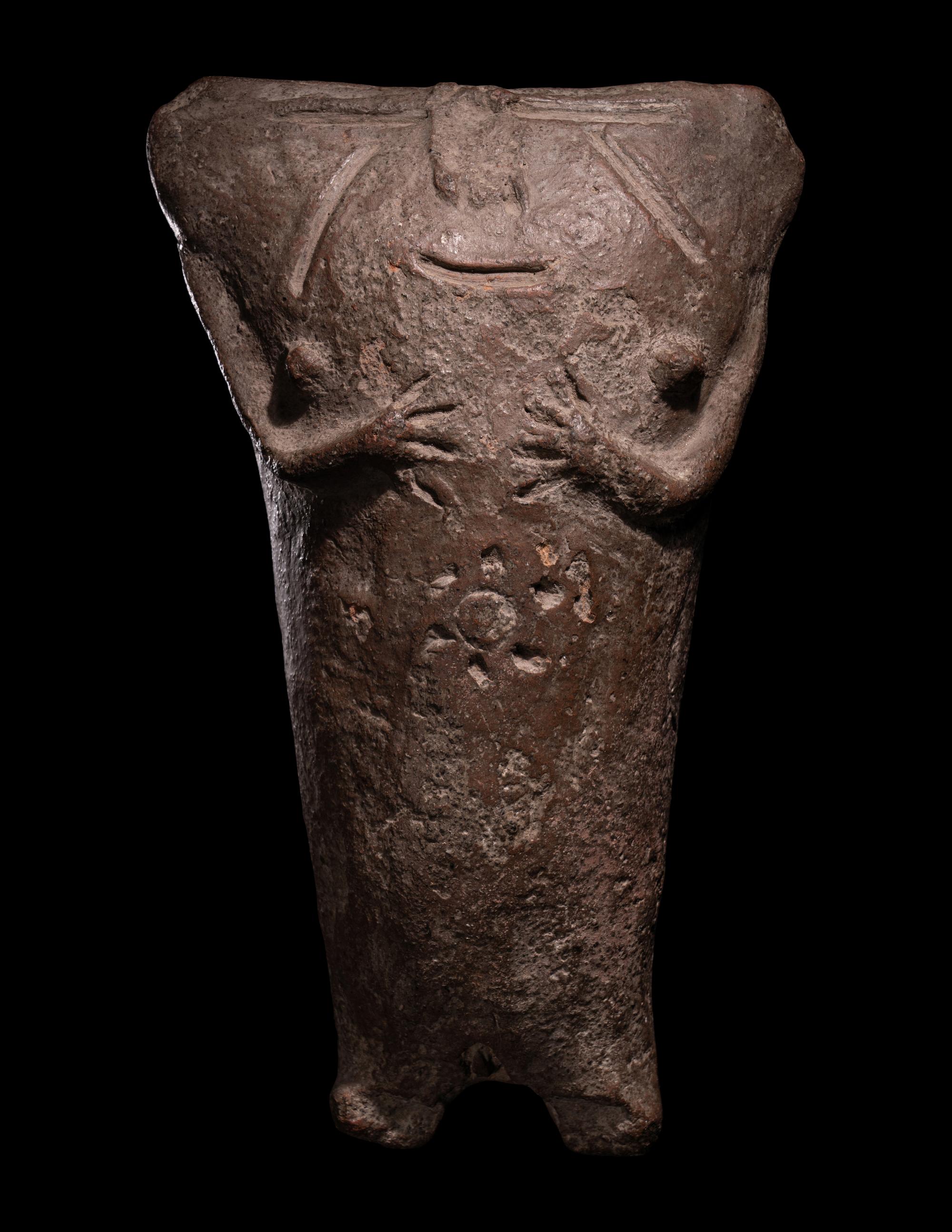 Three Chancay Polychrome Figures