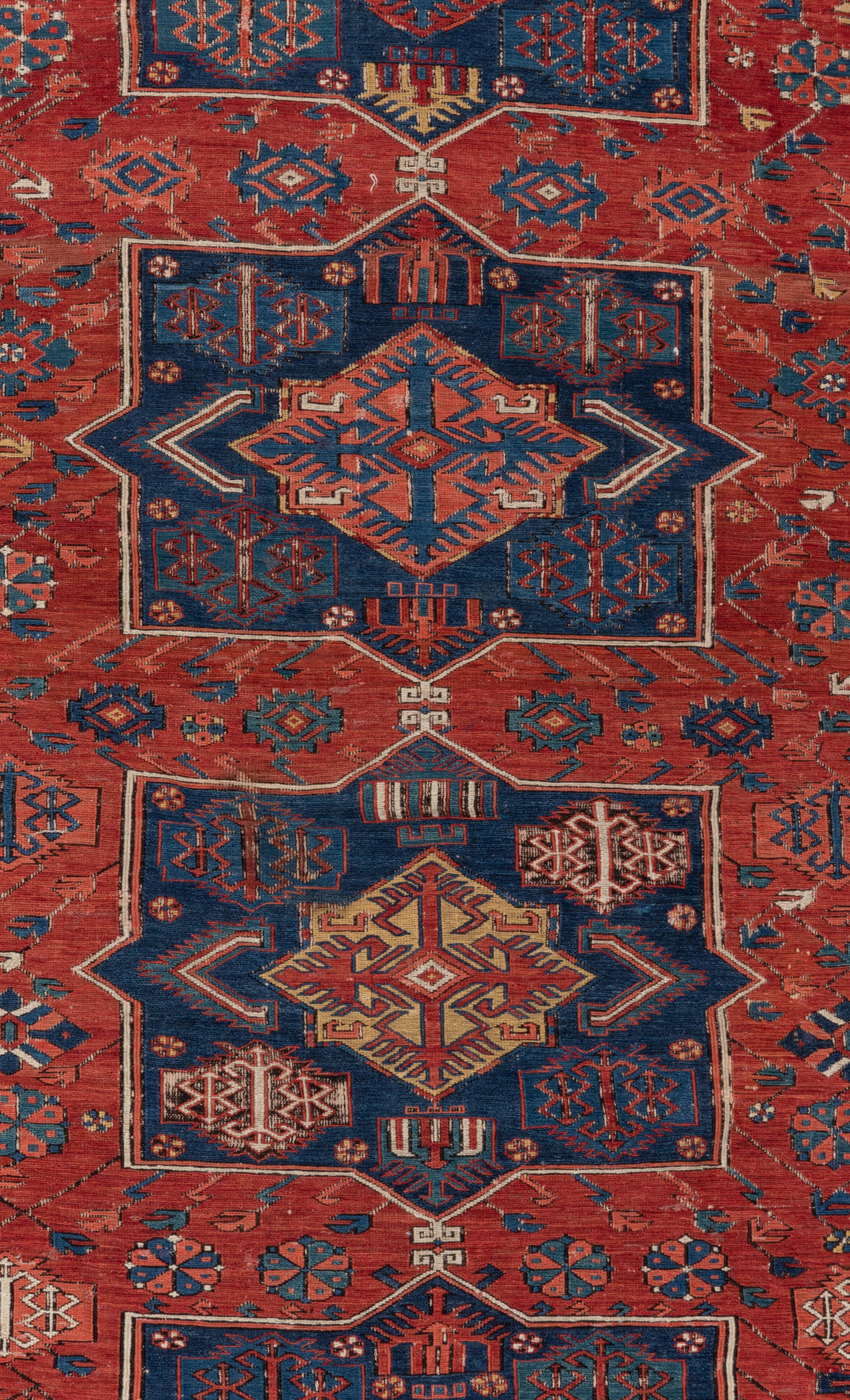 A Caucasian Soumak Wool Rug
