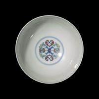 A Chinese Doucai Porcelain 'Lotus' Cup 斗彩蓮紋盌