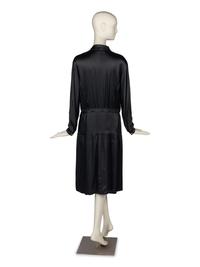 Chanel Black Satin Dress, 1980s