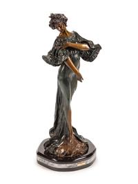 A Patinated Bronze Figure: Flora — 20TH CENTURY
