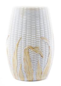 A Libbey Glass Corn Vase Height 6 1/2 inches.