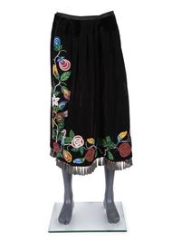 Anishinaabe Beaded Skirt, Half Leggings, and Pillow Case