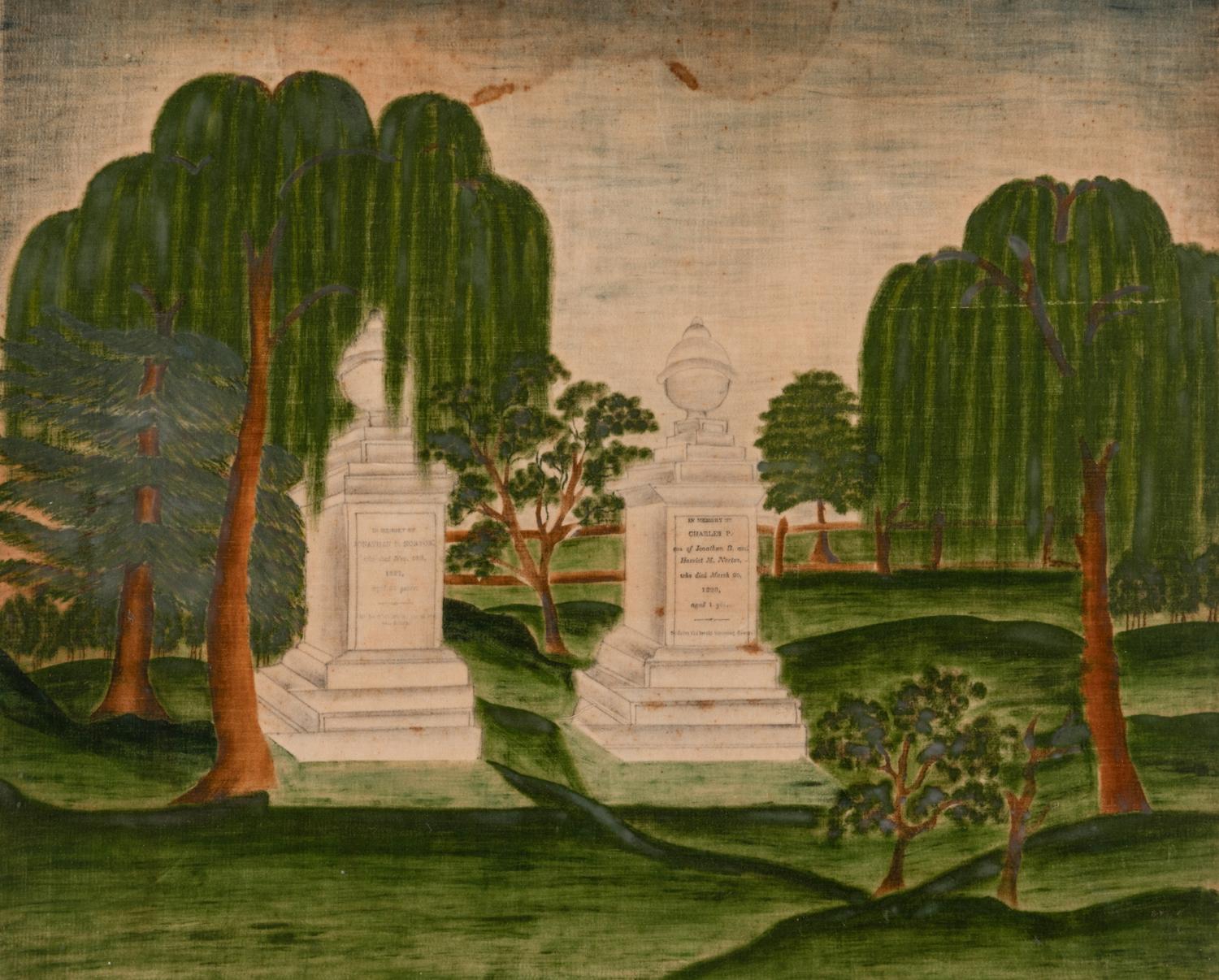 A Mourning Picture For A Father And Son