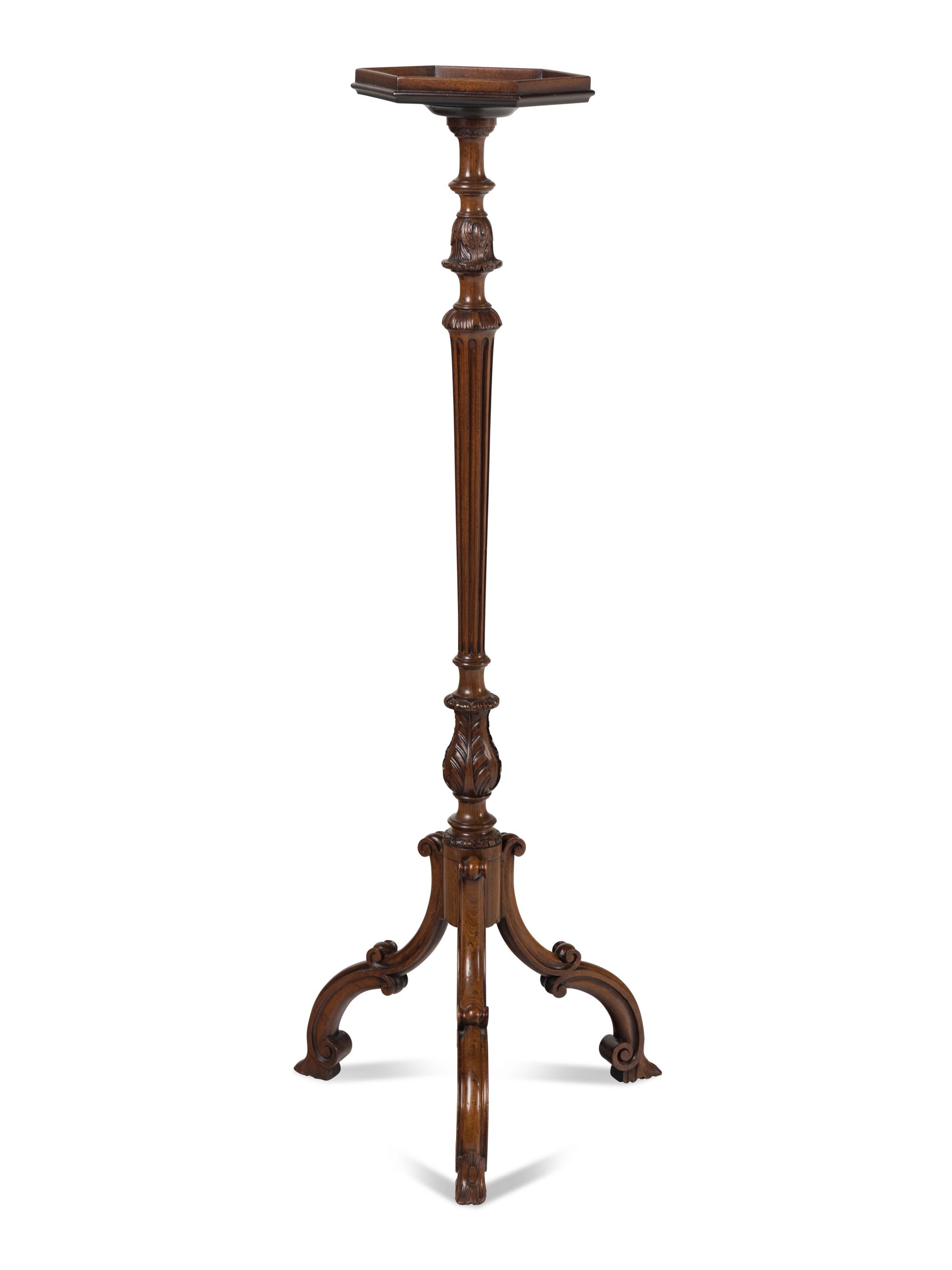 A George III Mahogany Candle Stand