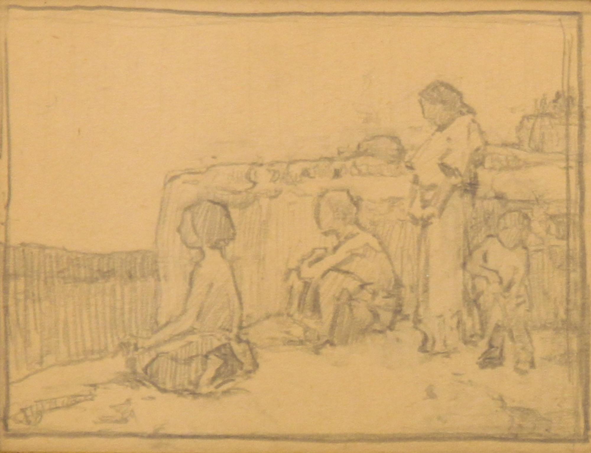 Eanger Irving Couse, (American, 1866-1936), Study for Waiting