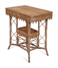An English Rattan Occasional Table