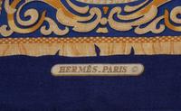 Two Hermès 90cm Silk/Cashmere Scarves