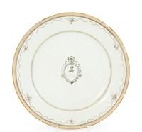Three Chinese Export Porcelain Plates