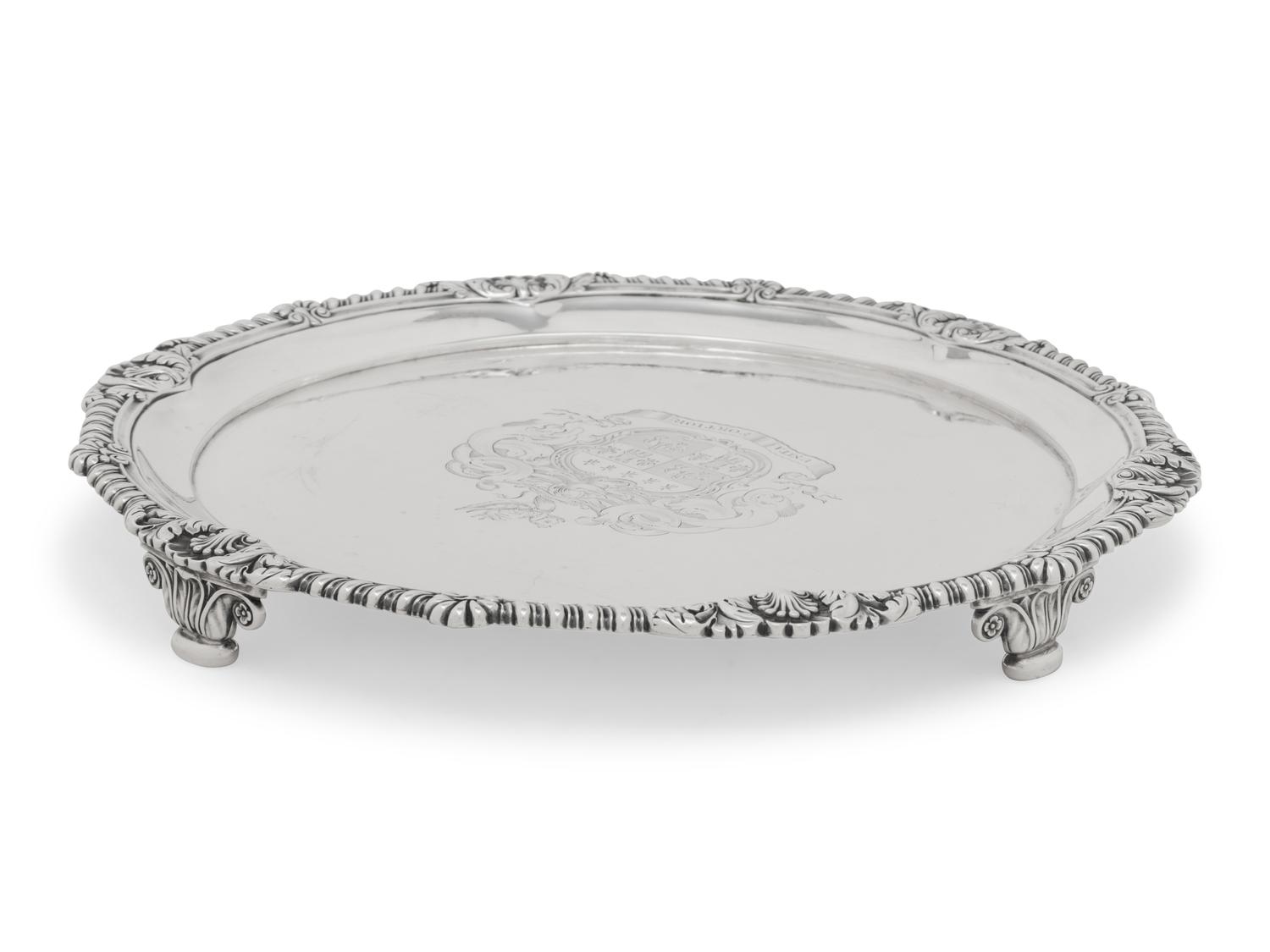 A Paul Storr Silver Salver
