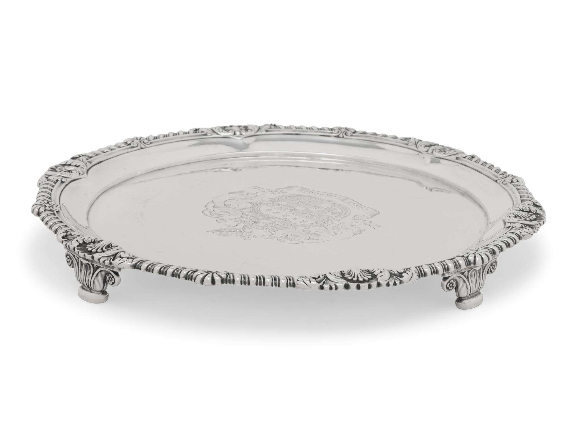 A Paul Storr Silver Salver