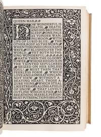 [FINE PRESS -- KELMSCOTT PRESS]. SHELLEY, Percy Bysshe (1792-1822). The Poetical Works. Hammersmith: Kelmscott Press, 1894-1895.