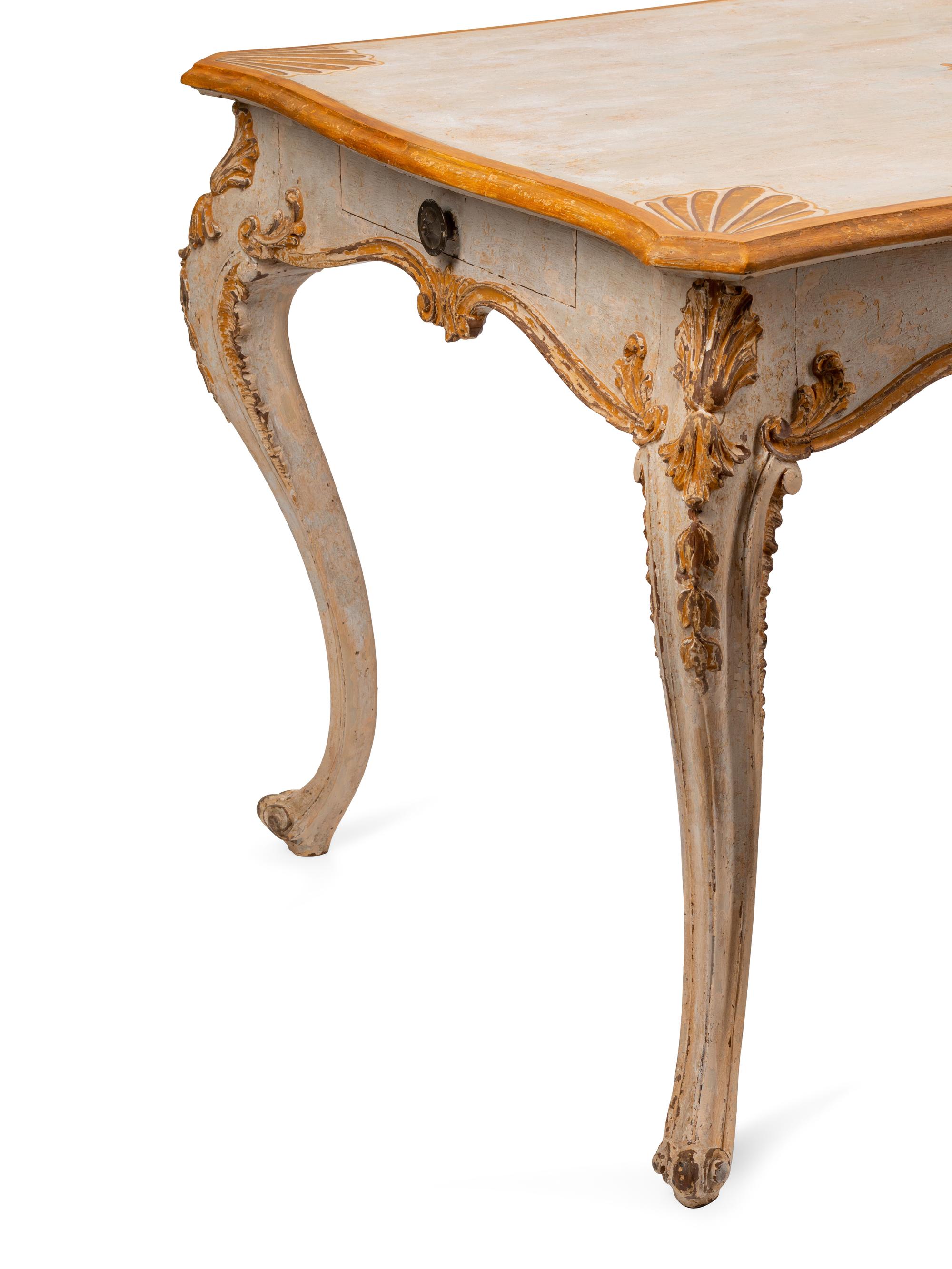 A Louis XV Style Painted Table
