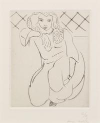 Henri Matisse, (French, 1869-1954), Oriental accroupie, voile sur la tete, 1929
