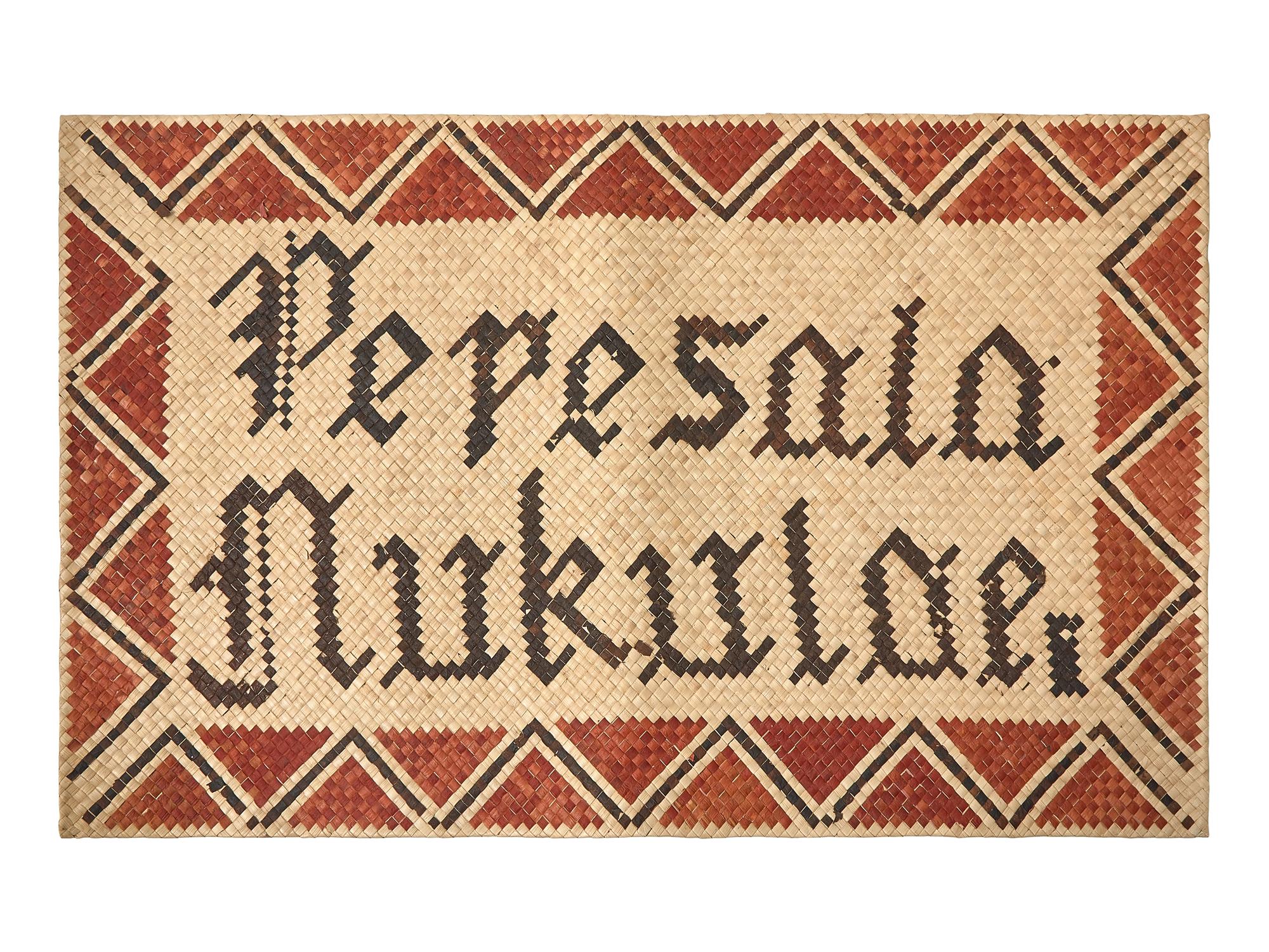 Two Woven Pandanus Mats
