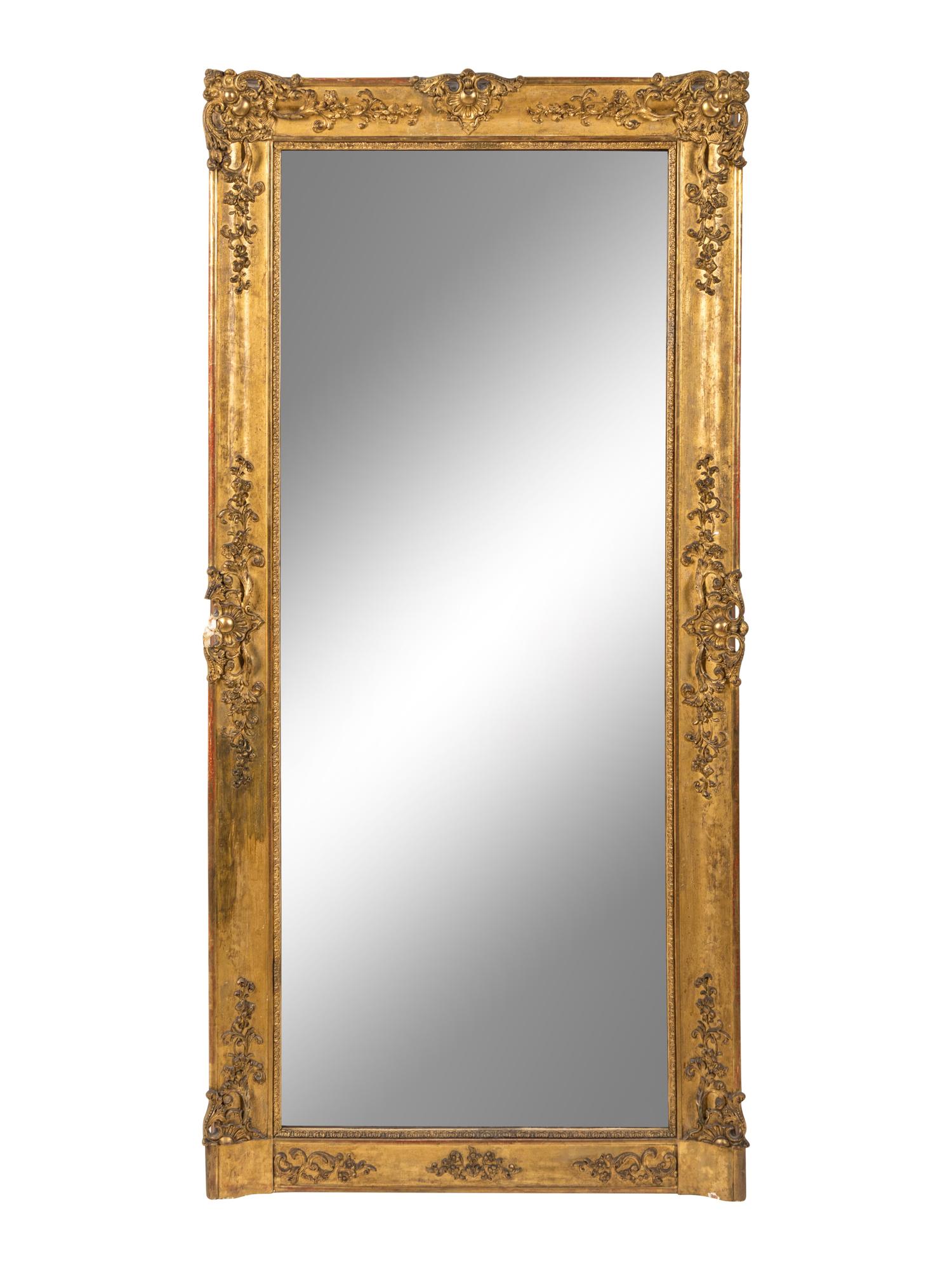 A Continental Giltwood Mirror