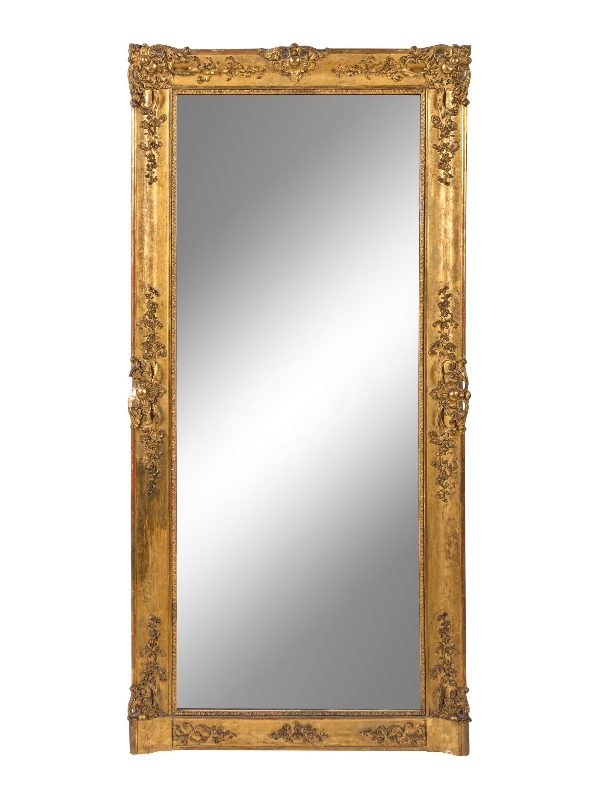 A Continental Giltwood Mirror