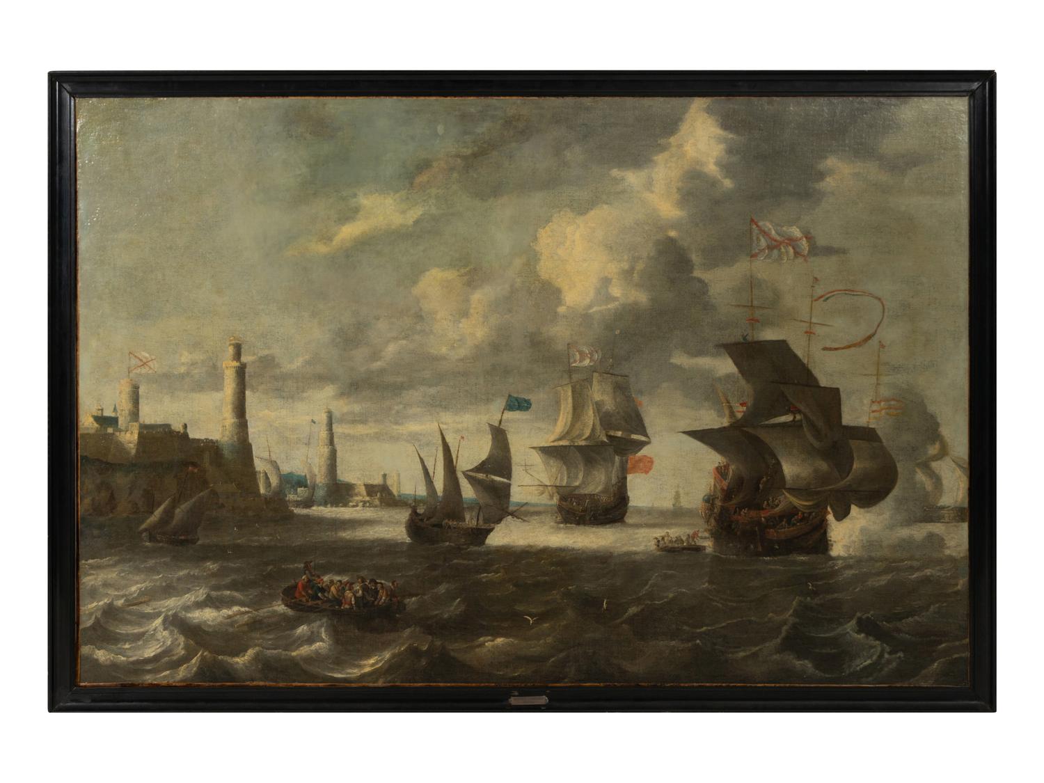 Approaching the Harbor, Rough Seas