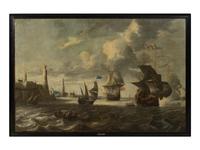 Approaching the Harbor, Rough Seas