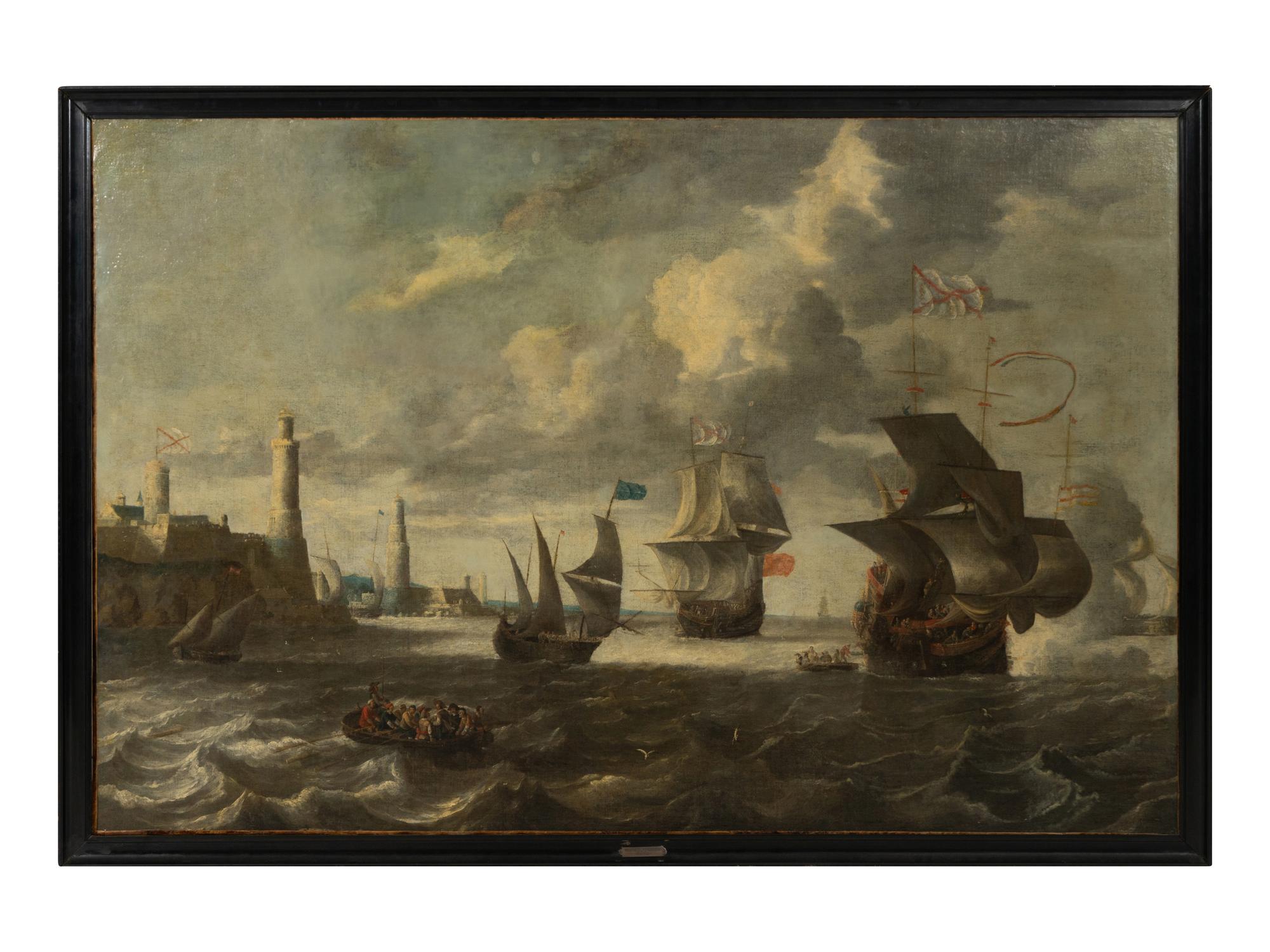 Approaching the Harbor, Rough Seas