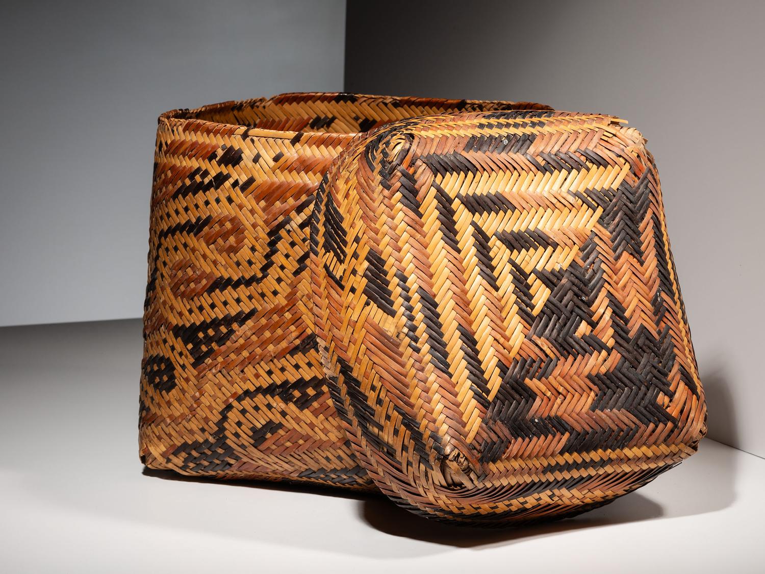 Chitimacha Lidded Storage Basket
